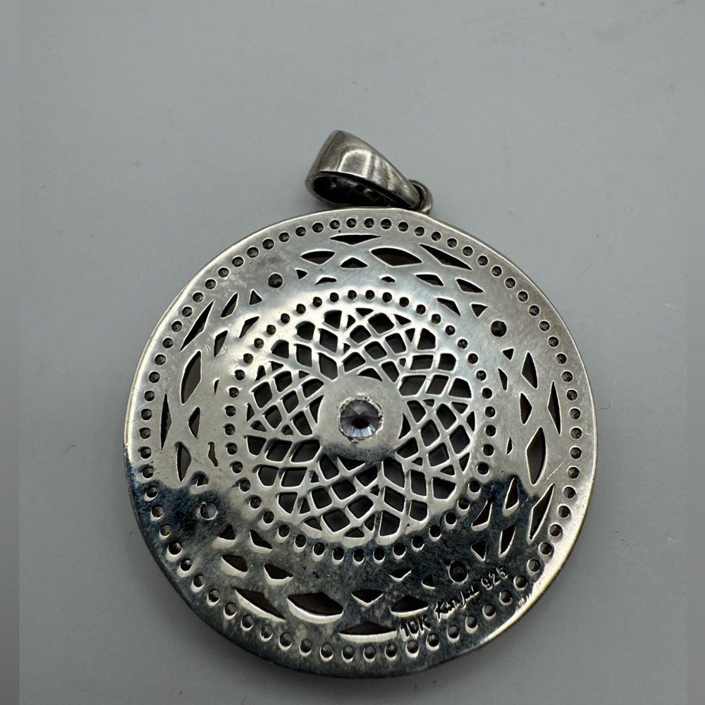 Keith Jack sterling silver w/ 10K Gold pendant - Picture 4 of 5